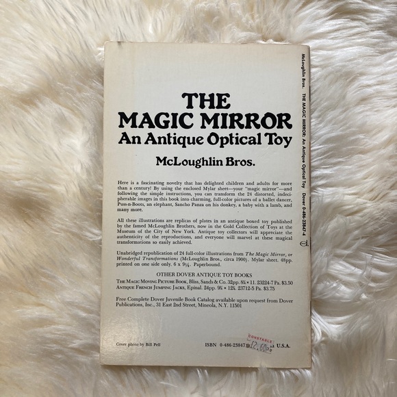 The Magic Mirror Optical Illusion Antique Toy Mirror Game English History - Picture 2 of 5